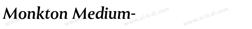 Monkton Medium字体转换